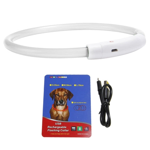 1Pc USB Rechargeable LED Dog Collar Multi Color Lighting Dog Safety