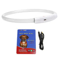 1Pc USB Rechargeable LED Dog Collar Multi Color Lighting Dog Safety